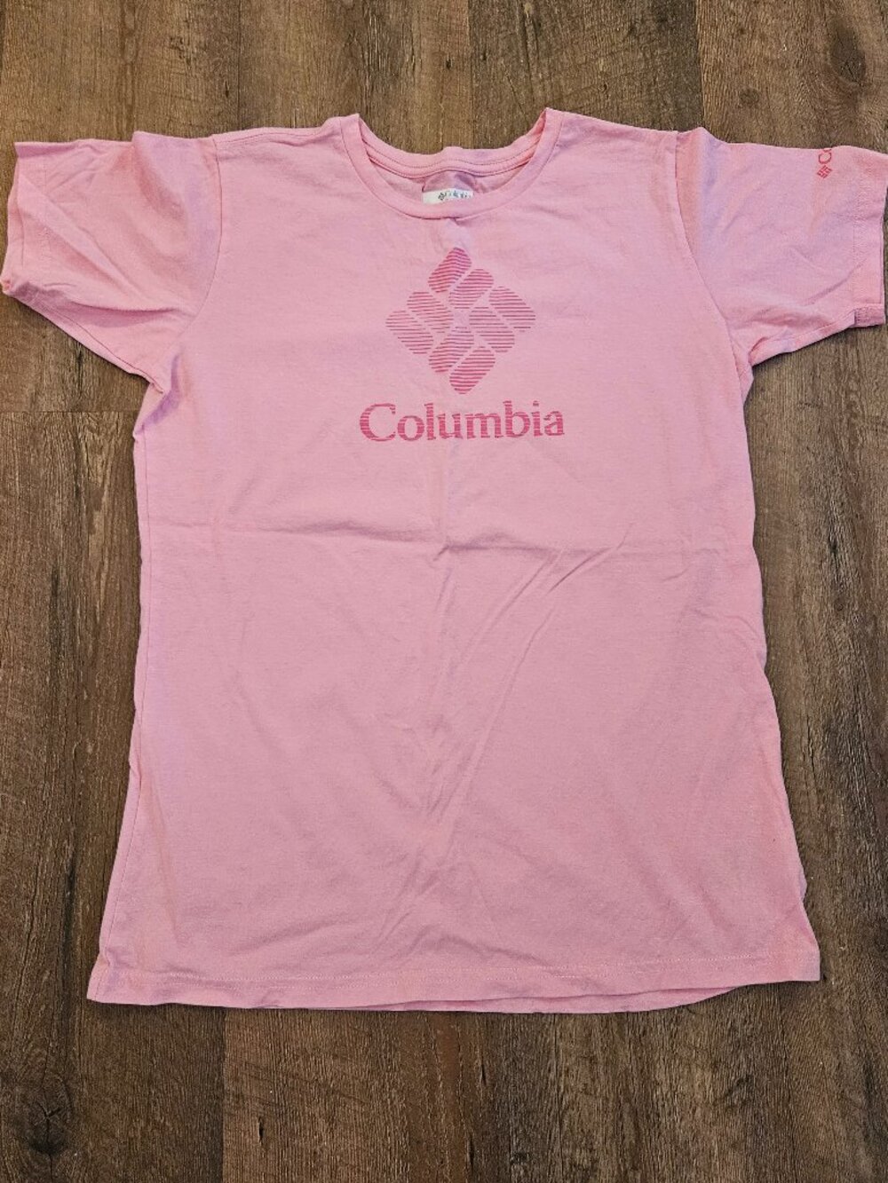 Columbia Youth XL (18/20) Pink Graphic Logo T-Shirt